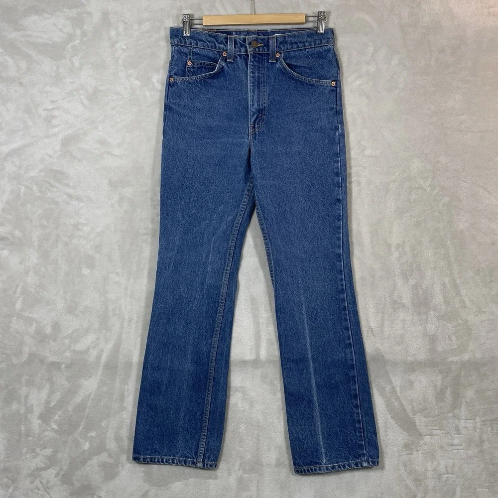 Vtg 90s Levis 517 Jeans Mens 31x32 (fit 30x30.5) Bootcut Made in USA Dark Wash